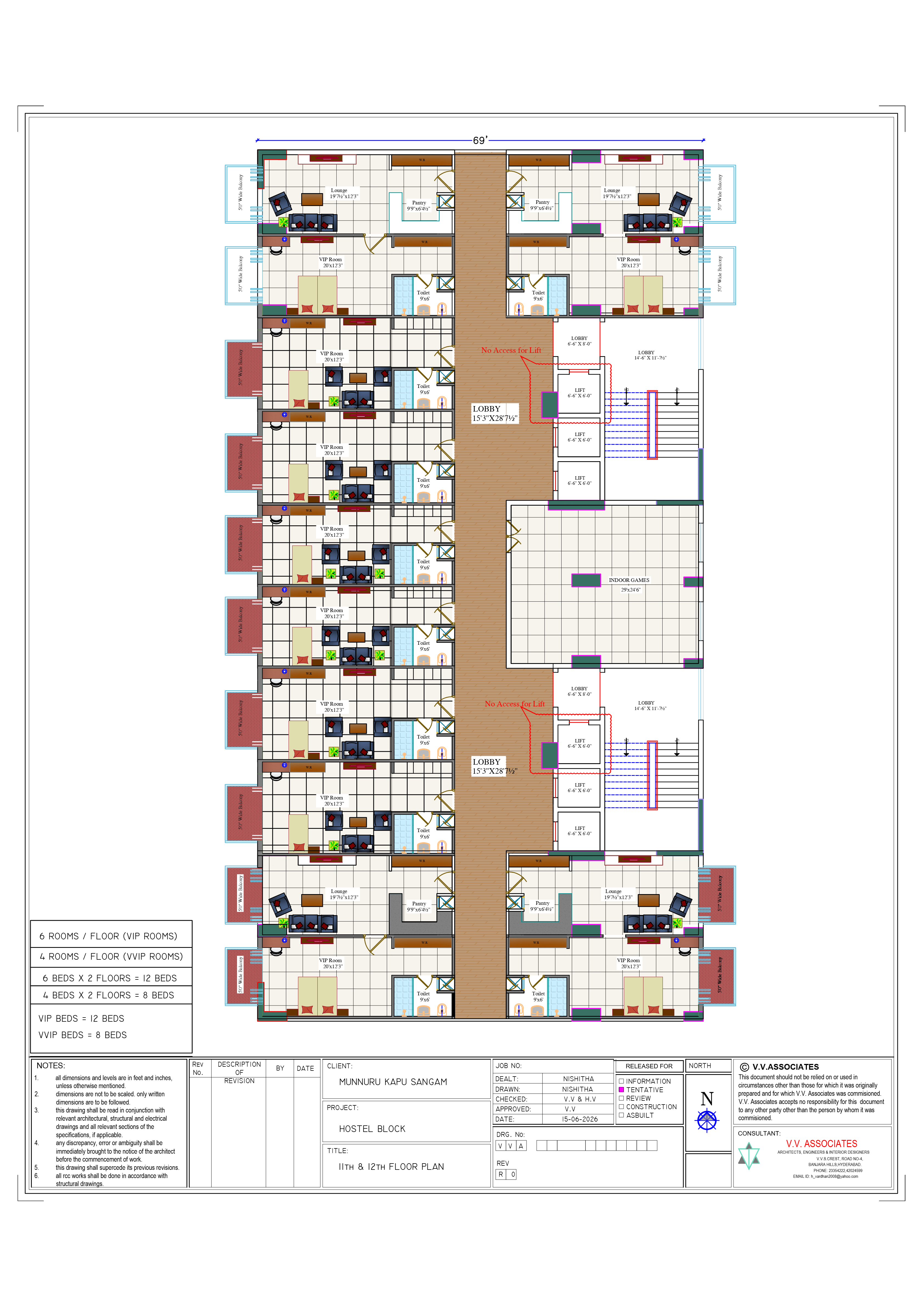 11th and 12th Floor plan thumbnail